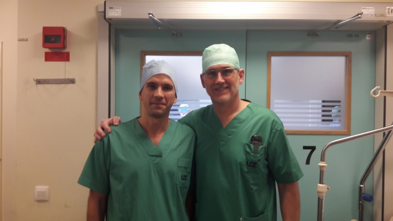 doc. dr. sc. Domagoj Eljuga, dr. med. - stručno usavršavanje u  UZ Gent,  Belgija
